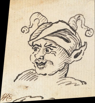 Grotesque Male Head by William Hogarth